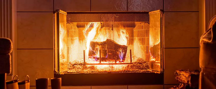 Mendota Hearth Landscape Fireplace Installation in Baton Rouge, Louisiana